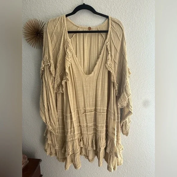 FP One Tamasi tunic - sz L Beige - Picture 4 of 7